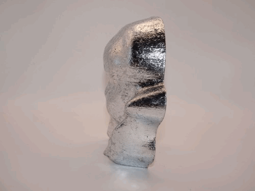 Silver finish – rotating